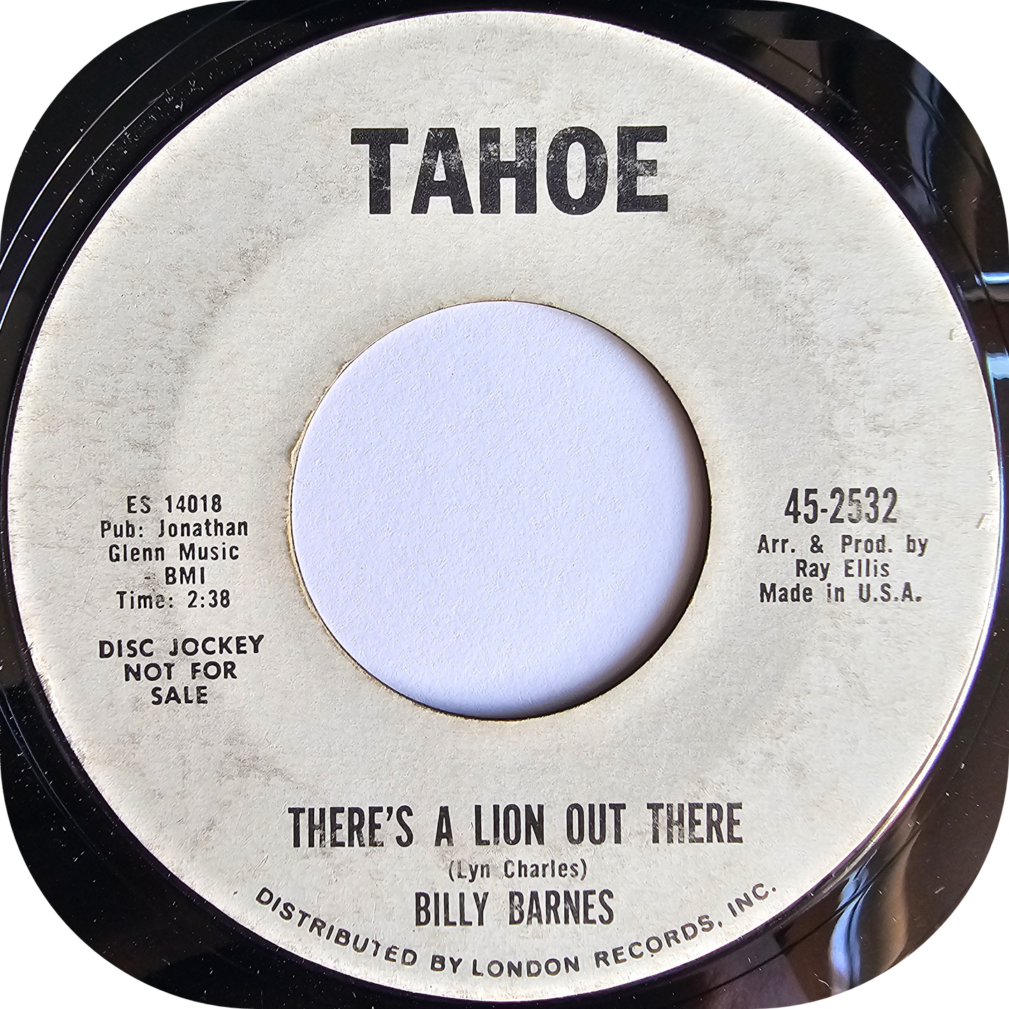 Billy Barnes - There's A Lion Out There - Tahoe DEMO