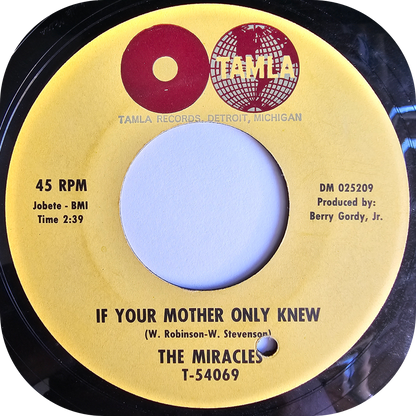 Miracles, The - If Your Mother Only Knew - Tamla