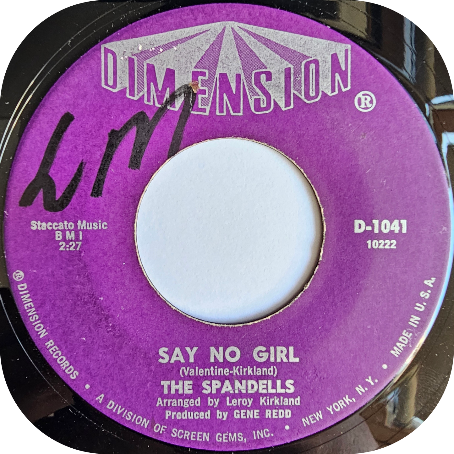 Spandells, The - Say No Girl - Dimension