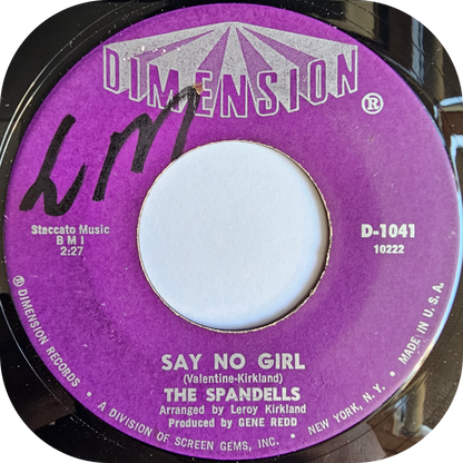 Spandells, The - Say No Girl - Dimension