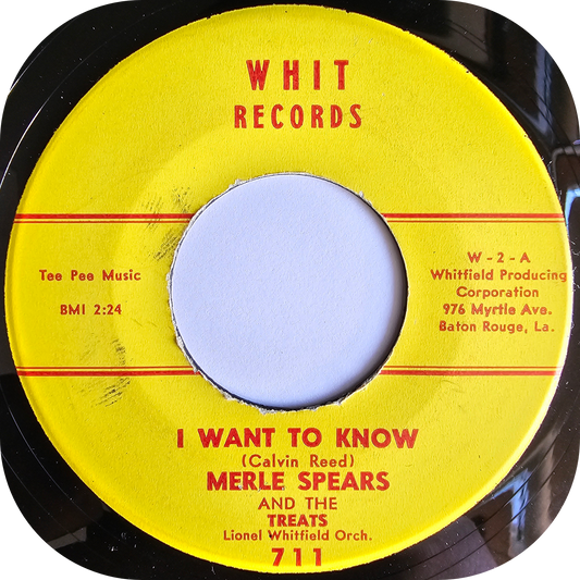 Merle Spears - I Want To Know - Whit