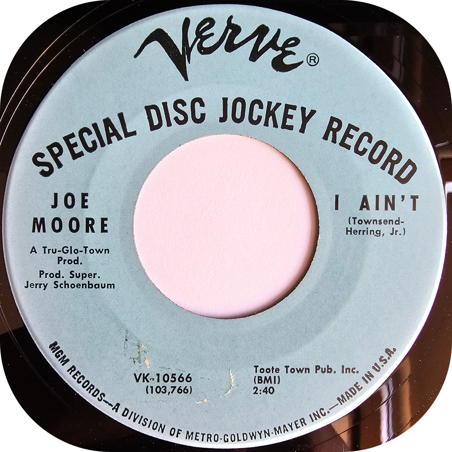 Joe Moore - I Ain't - Verve DEMO