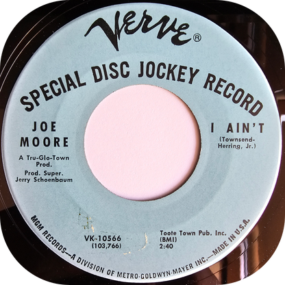 Joe Moore - I Ain't - Verve DEMO