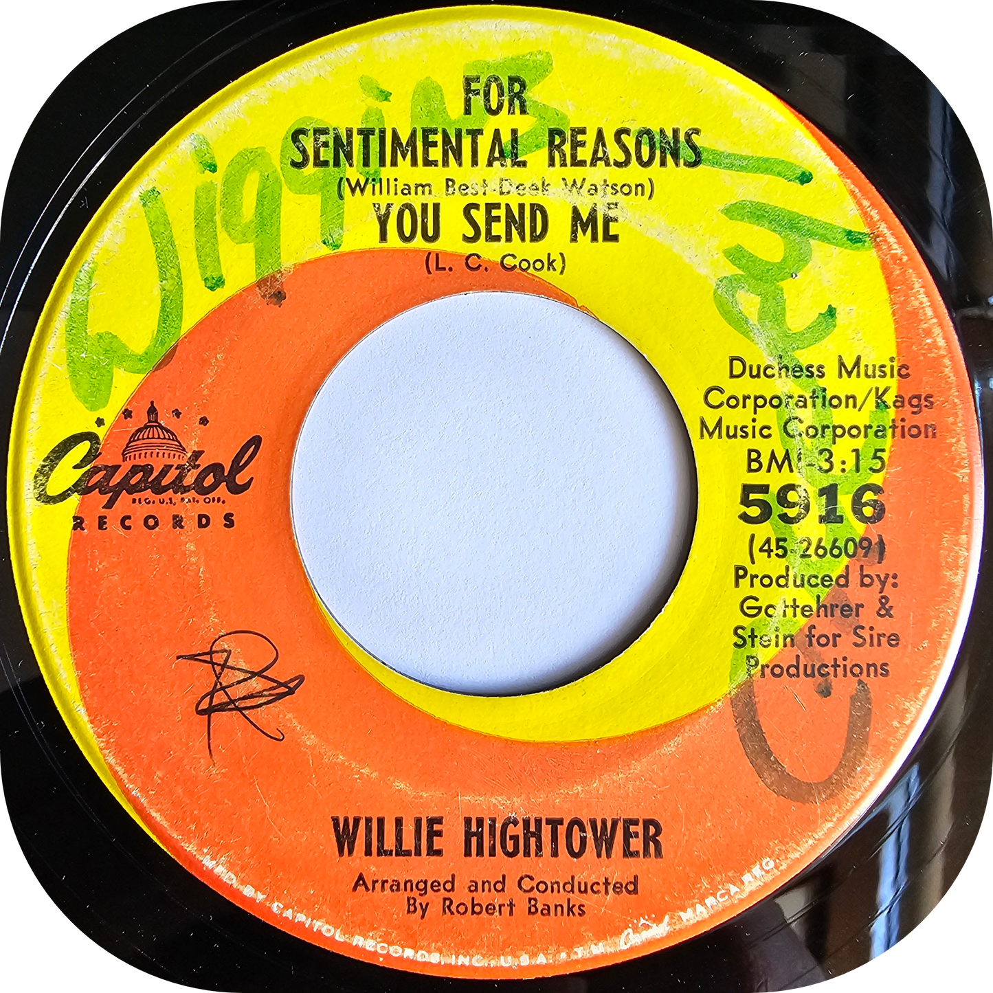 Willie Hightower - Because I Love You - Capitol