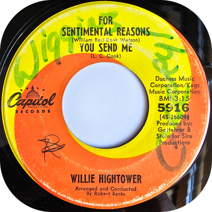 Willie Hightower - Because I Love You - Capitol