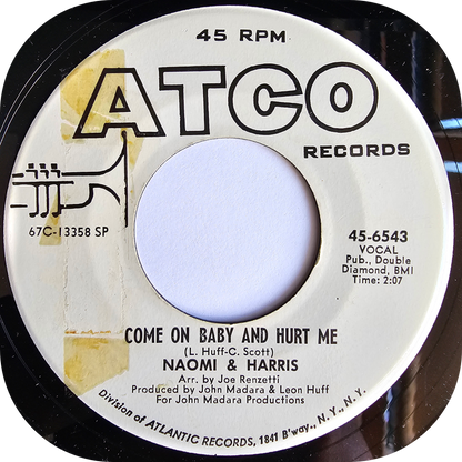 Naomi & Harris - Come On Baby And Hurt Me - Atco DEMO