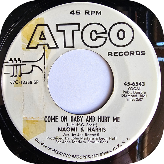 Naomi & Harris - Come On Baby And Hurt Me - Atco DEMO