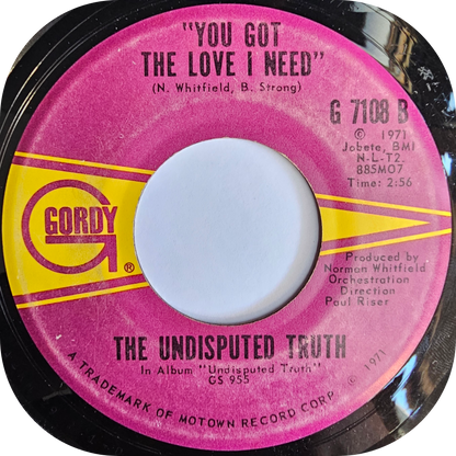 Undisputed Truth - You Got The Love I Need - Gordy