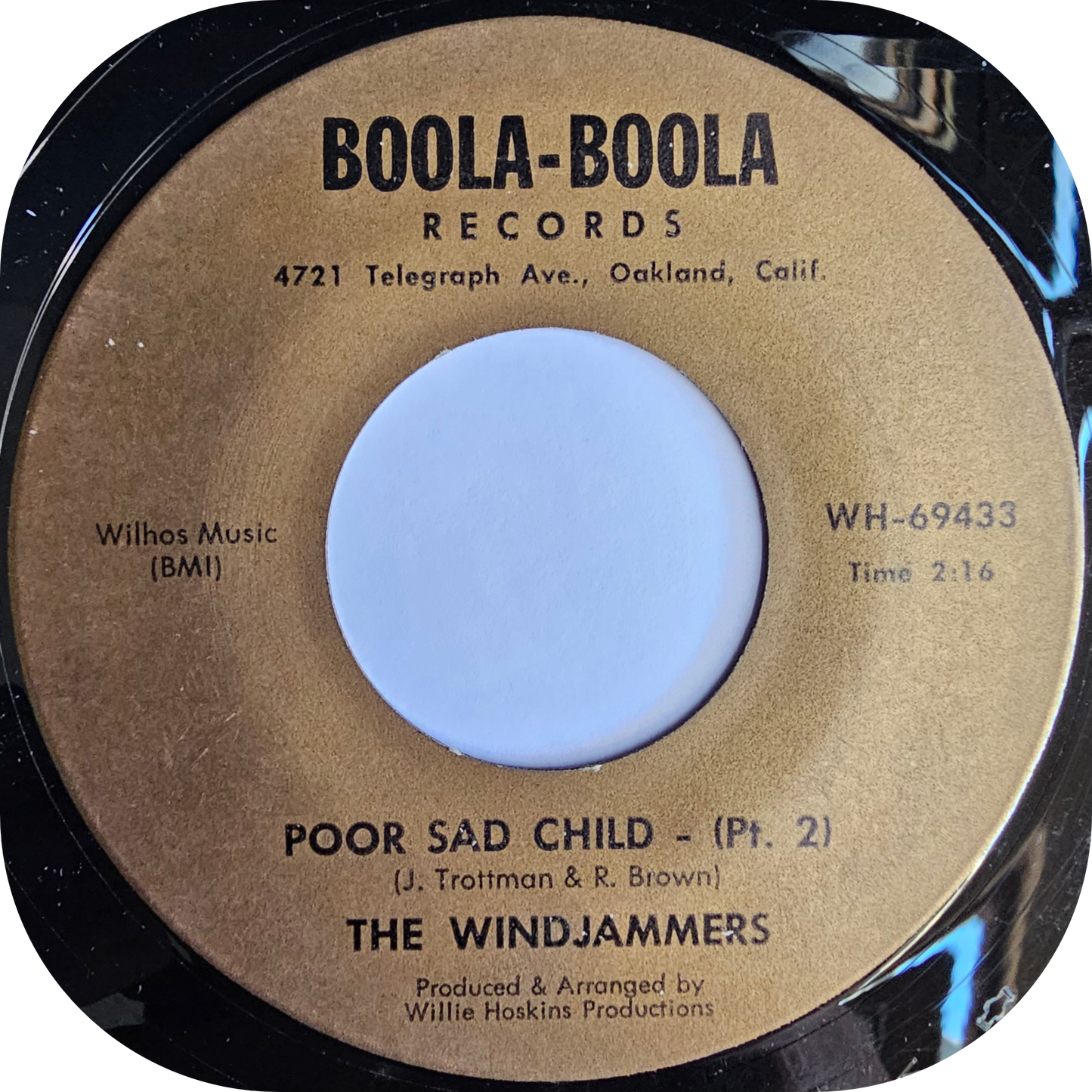 Windjammers, The - Poor Sad Child - Hoola Boola