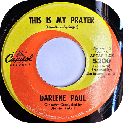 Darlene Paul - All Cried Out - Capitol