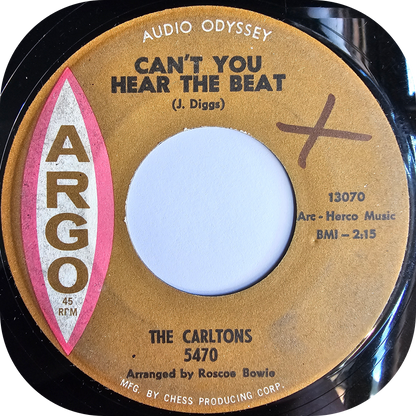 Carltons, The - Can't You Hear The Beat - Argo