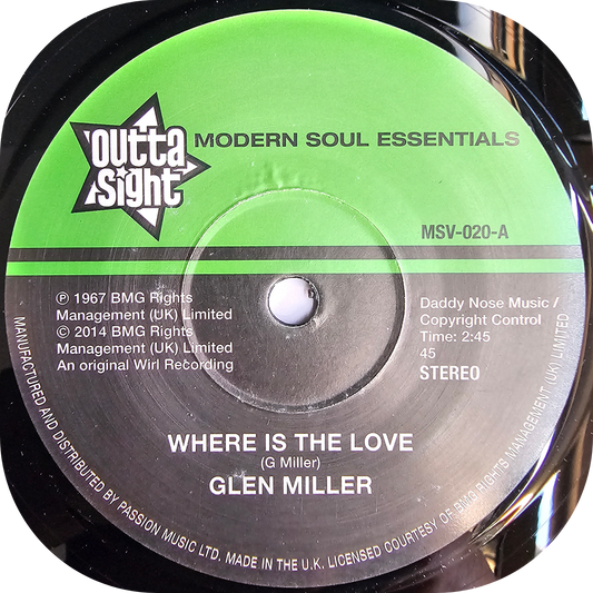 Glen Miller - Where Is The Love - Outta Sight