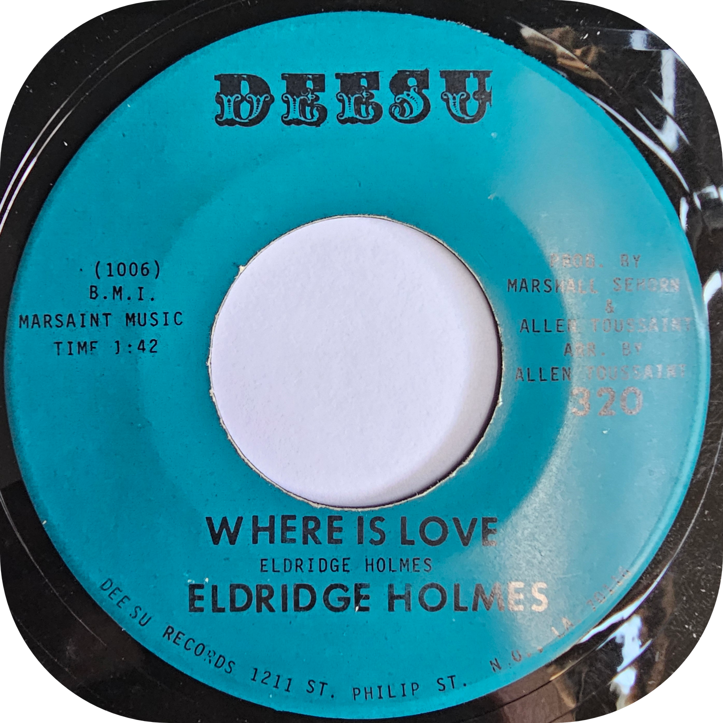 Eldridge Holmes - Where Is Love - Deesu