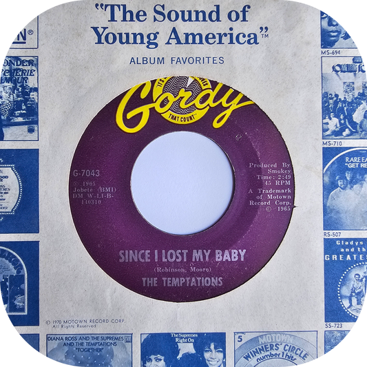 Temptations, The - Since I Lost My Baby - Gordy