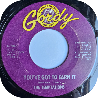 Temptations, The - Since I Lost My Baby - Gordy