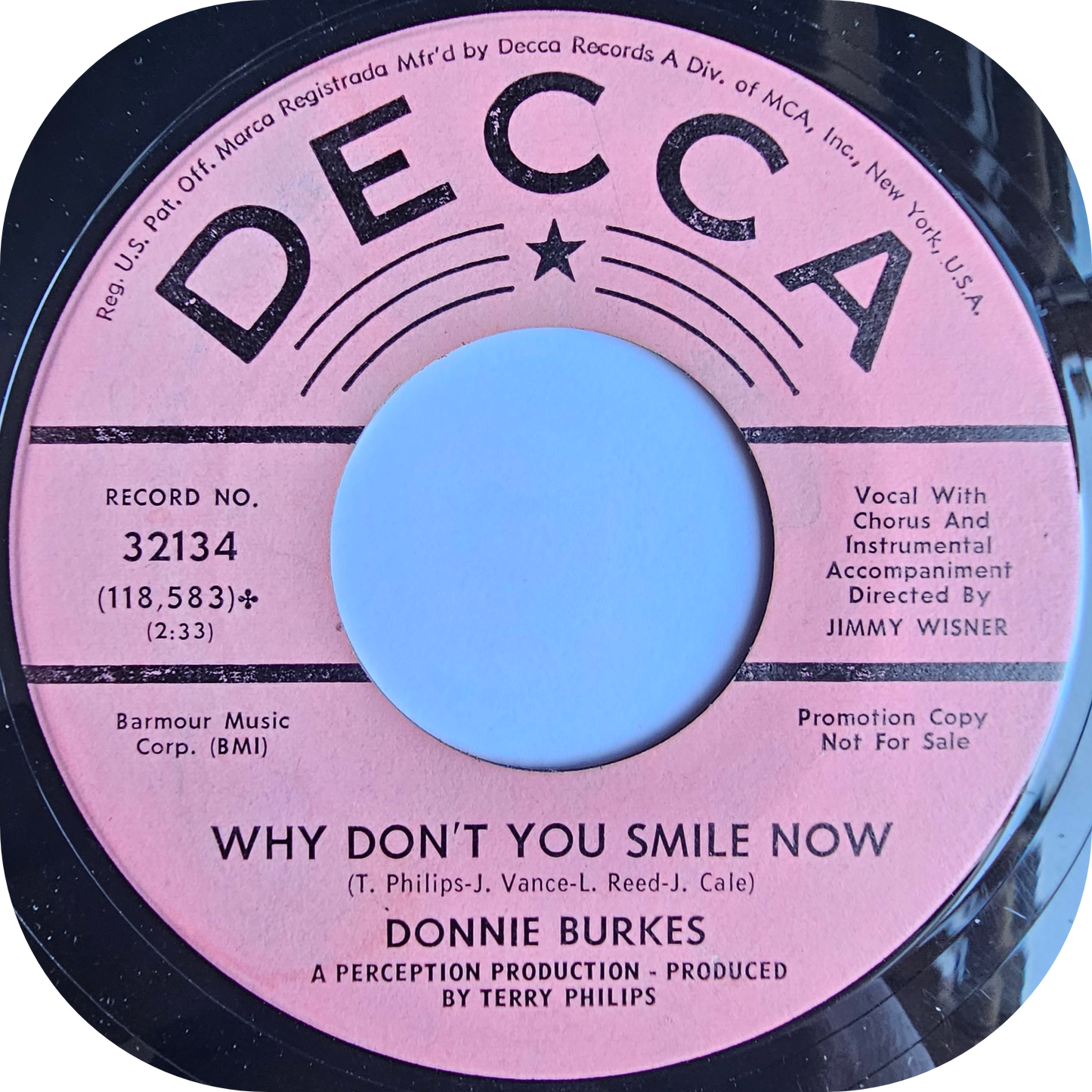 Donnie Burkes - Satisfaction Guaranteed - Decca DEMO