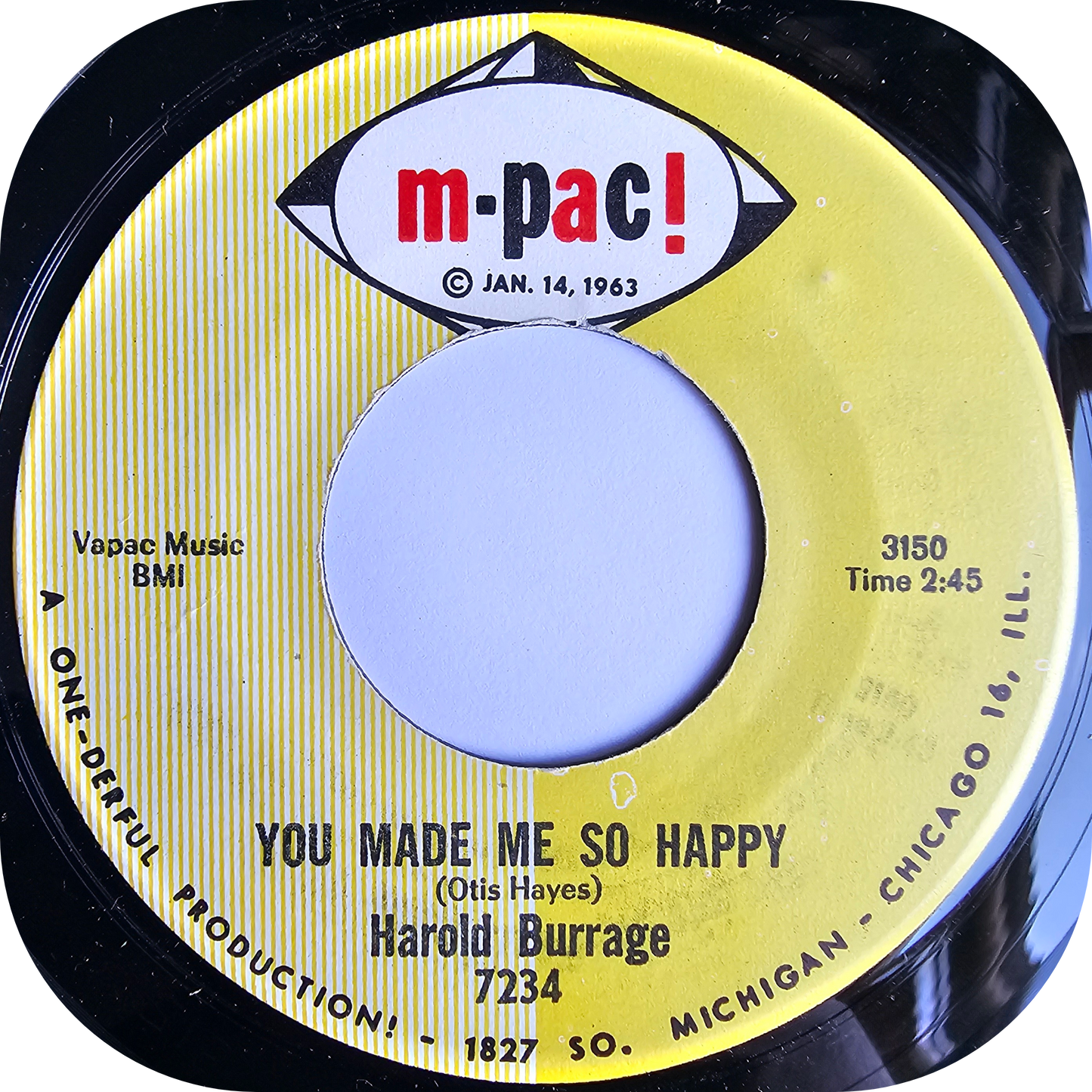 Harold Burrage - You Made Me So Happy - M-Pac
