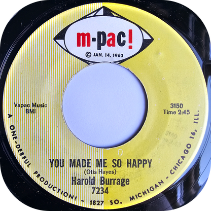 Harold Burrage - You Made Me So Happy - M-Pac