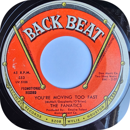 Fanatics, The - You're Moving Too Fast - Back Beat DEMO