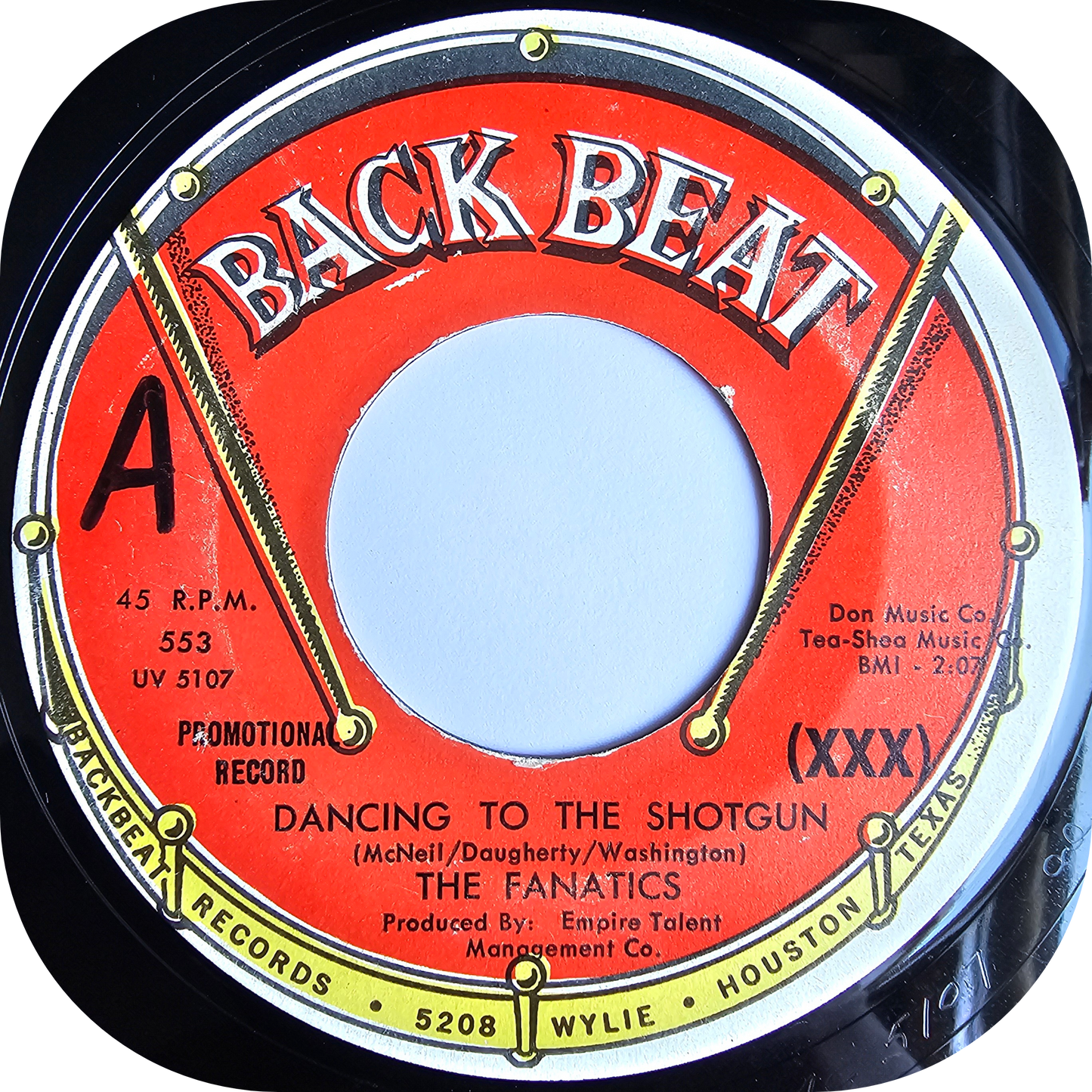 Fanatics, The - You're Moving Too Fast - Back Beat DEMO