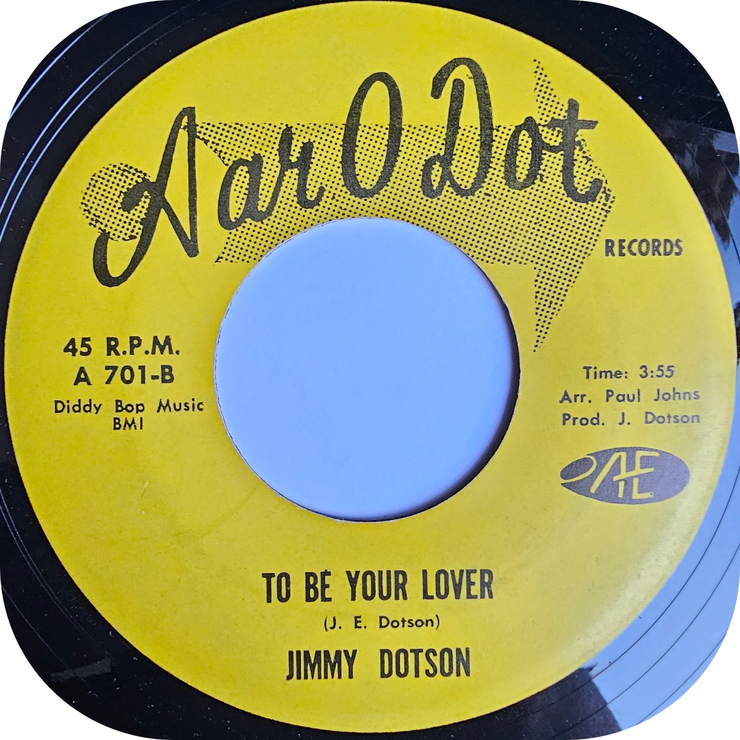 Jimmy Dotson - To Be Your Lover - Aar O Dot