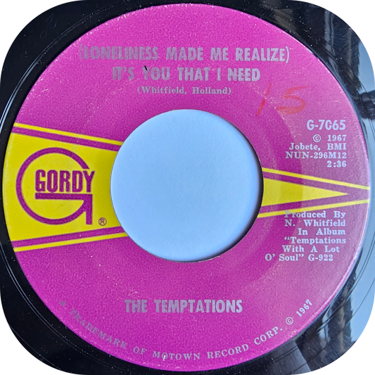 Temptations, The - It's You That I Need - Gordy