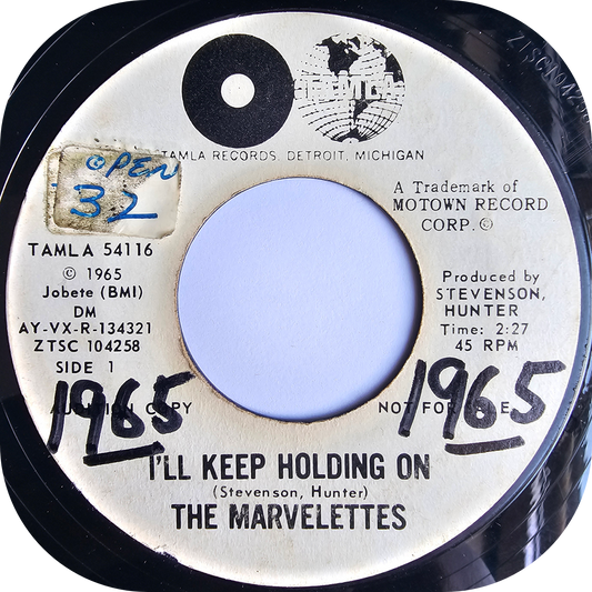 Marvelettes, The - I'll Keep Holding On - Tamla DEMO