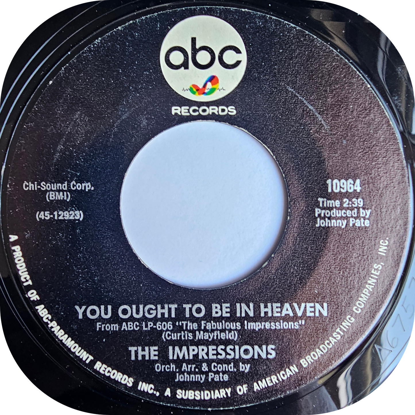 Impressions, The - You Ought To Be In Heaven - ABC