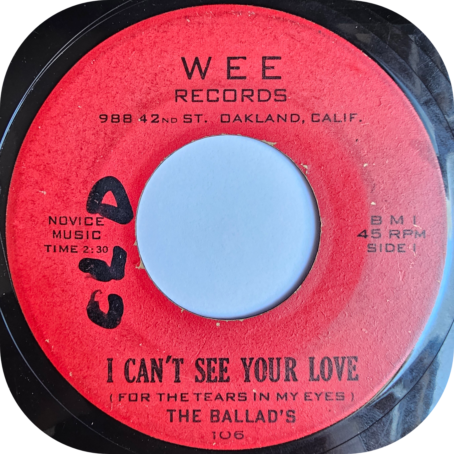 Ballads, The - I Can't See Your Love - Wee
