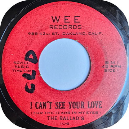 Ballads, The - I Can't See Your Love - Wee