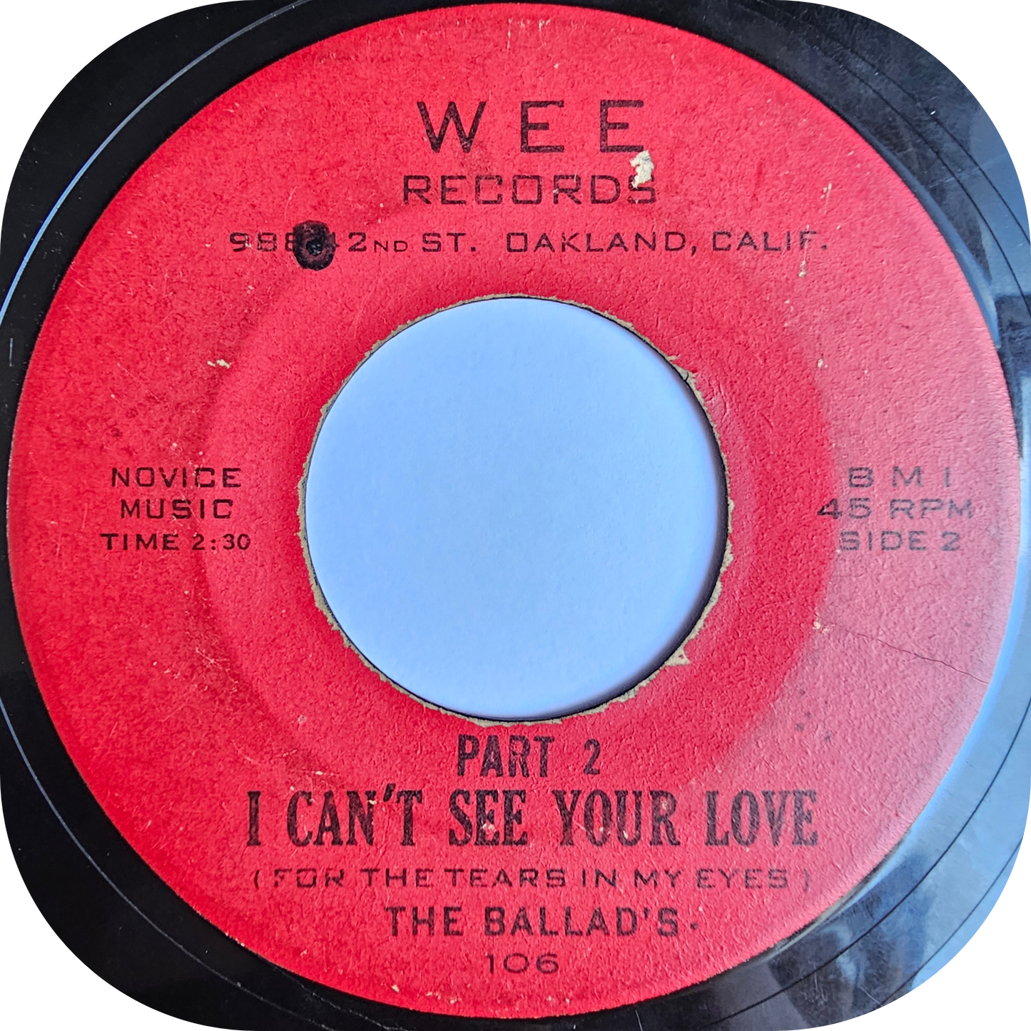 Ballads, The - I Can't See Your Love - Wee