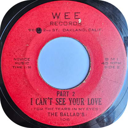 Ballads, The - I Can't See Your Love - Wee