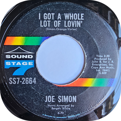 Joe Simon - I Got A Whole Lot Of Lovin' - Sound Stage 7