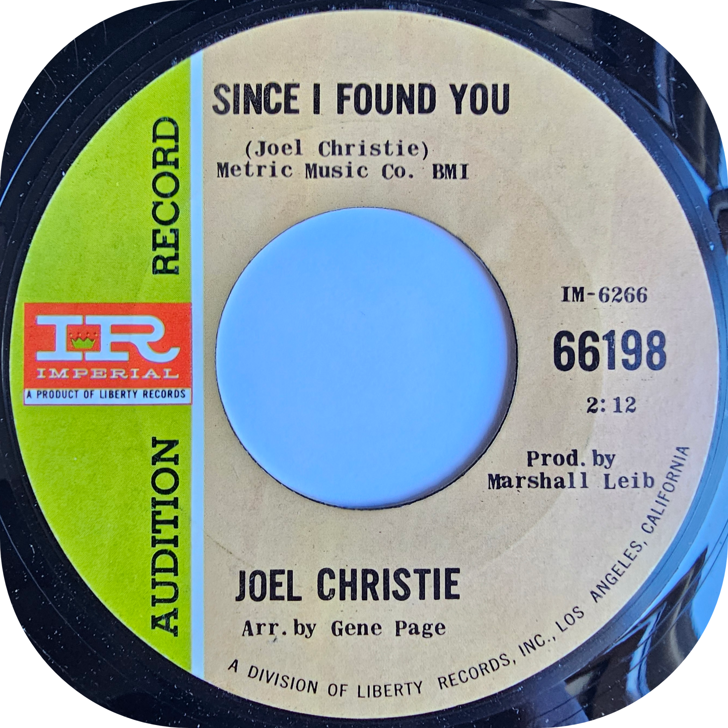 Joel Christie - Since I Found You - Imperial DEMO