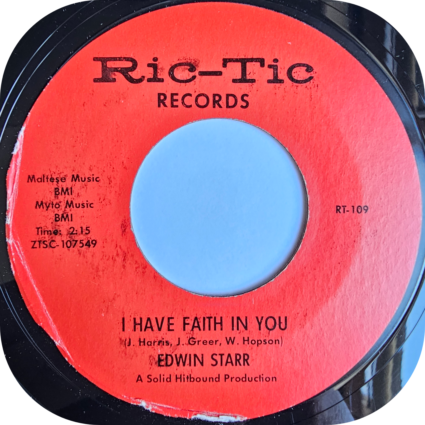 Edwin Starr - I Have Faith In You - Ric Tic