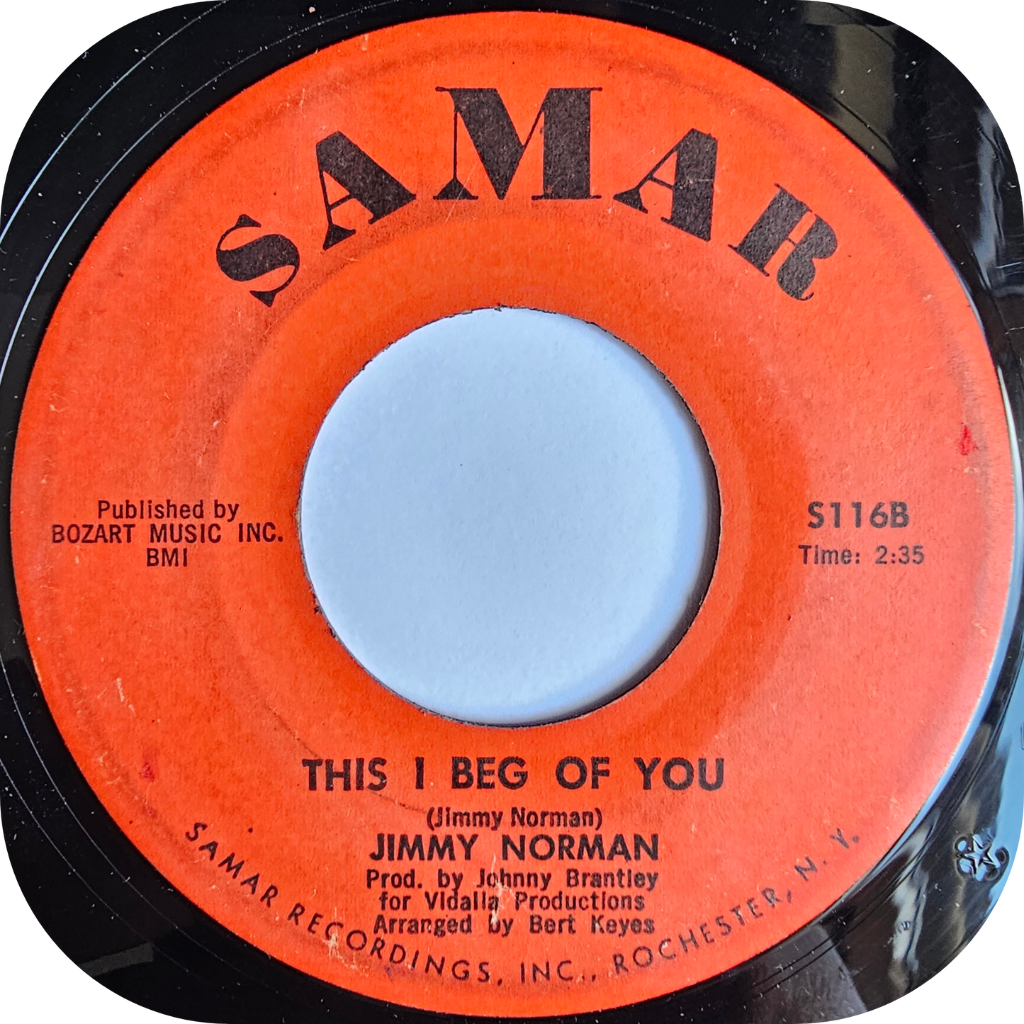 Jimmy Norman - This I Beg Of You - Samar