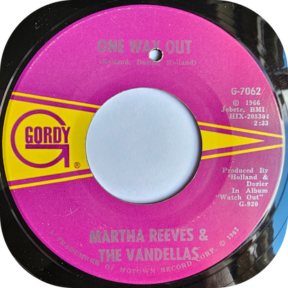 Martha Reeves - One Way Out - Gordy