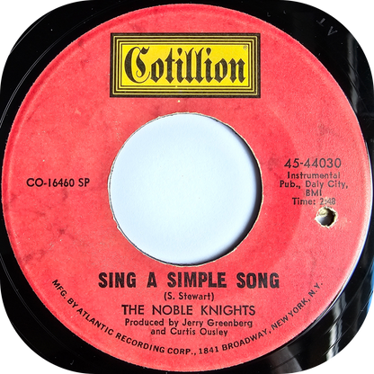 Noble Knights, The - Sing A Simple Song - Cotillion