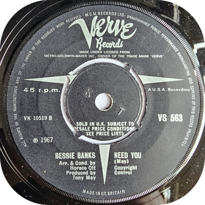 Bessie Banks - I Can't Make It - Verve