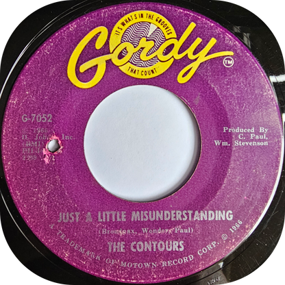 Contours, The - Just A Little Misunderstanding - Gordy