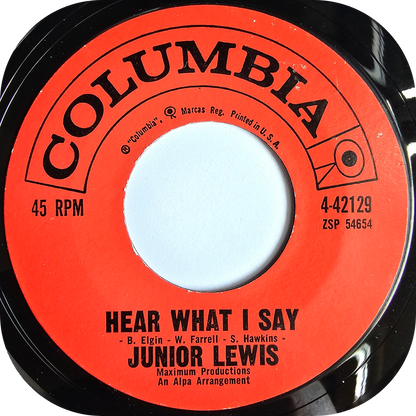 Junior Lewis - Hear What I Say - Columbia