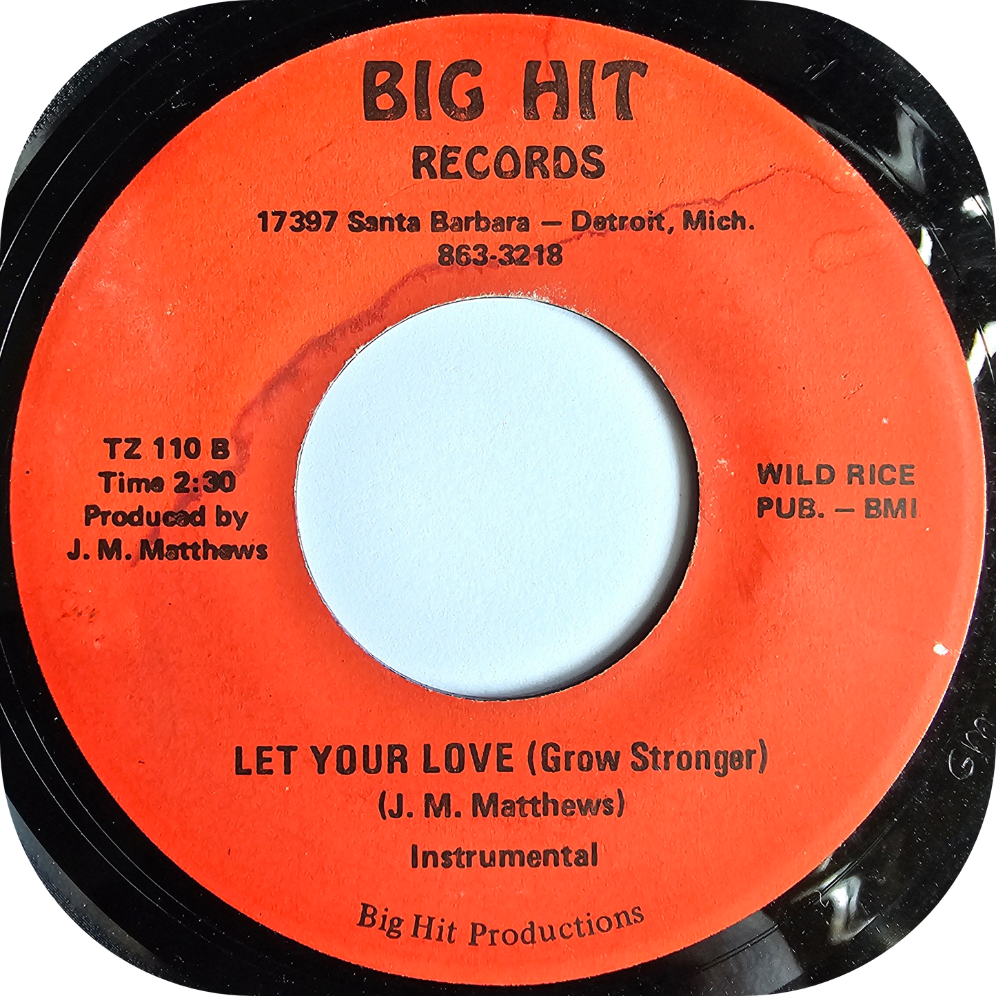 Herbie Thompson - Let Your Love Grow - Big Hit