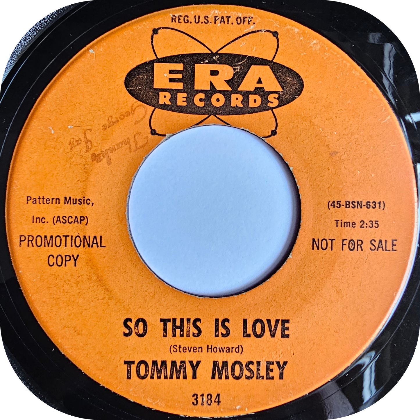 Tommy Mosley - Exit Loneliness, Enter Love - Era DEMO