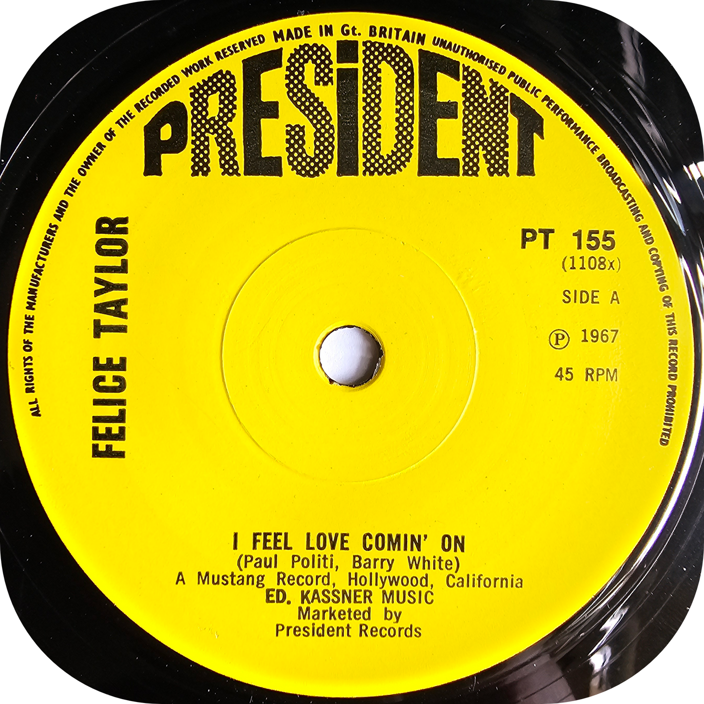 Felice Taylor - I Feel Love Comin' On - President