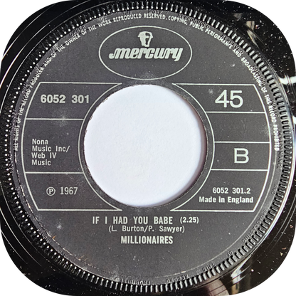 Millionaires, The - Never For Me - Mercury