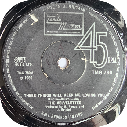 Velvelettes, The - These Things Will Keep Me Loving You - Tamla Motown