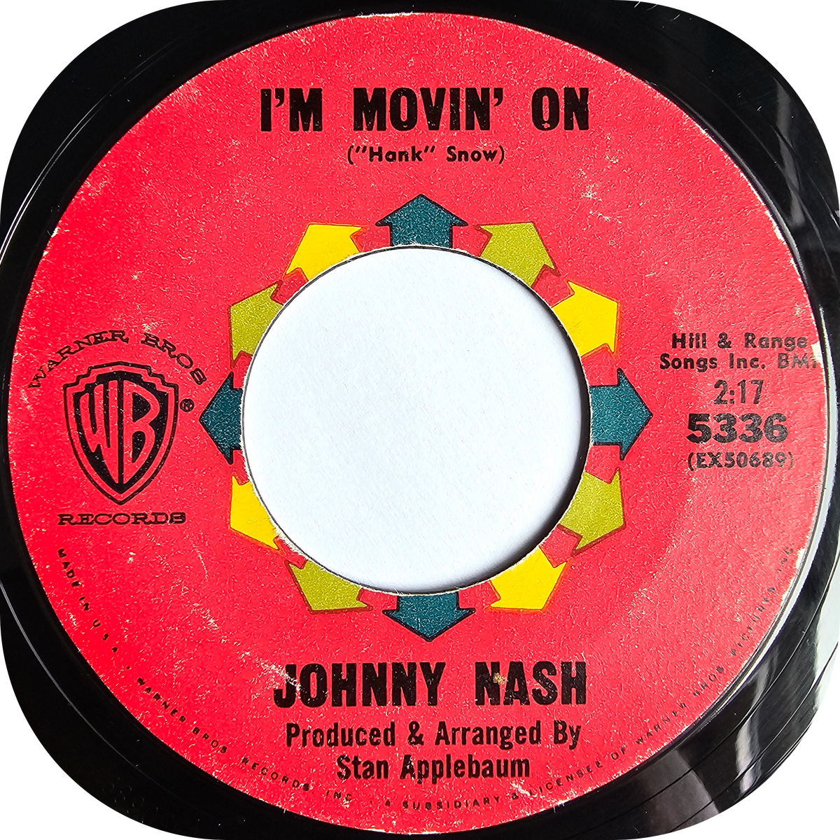 Johnny Nash - I'm Movin' On - Warner Bros