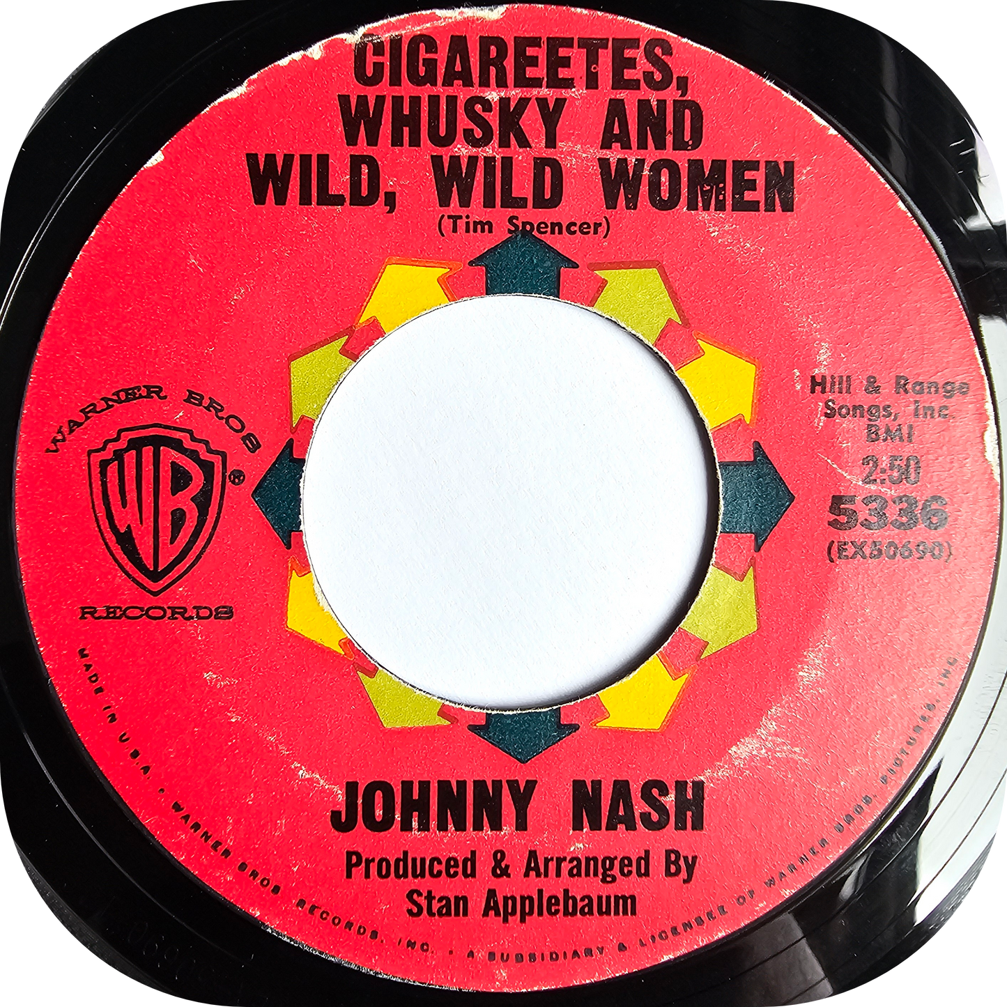 Johnny Nash - I'm Movin' On - Warner Bros