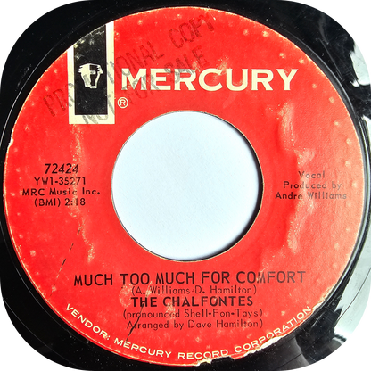 Chalfontes, The - Much Too Much For Comfort - Mercury