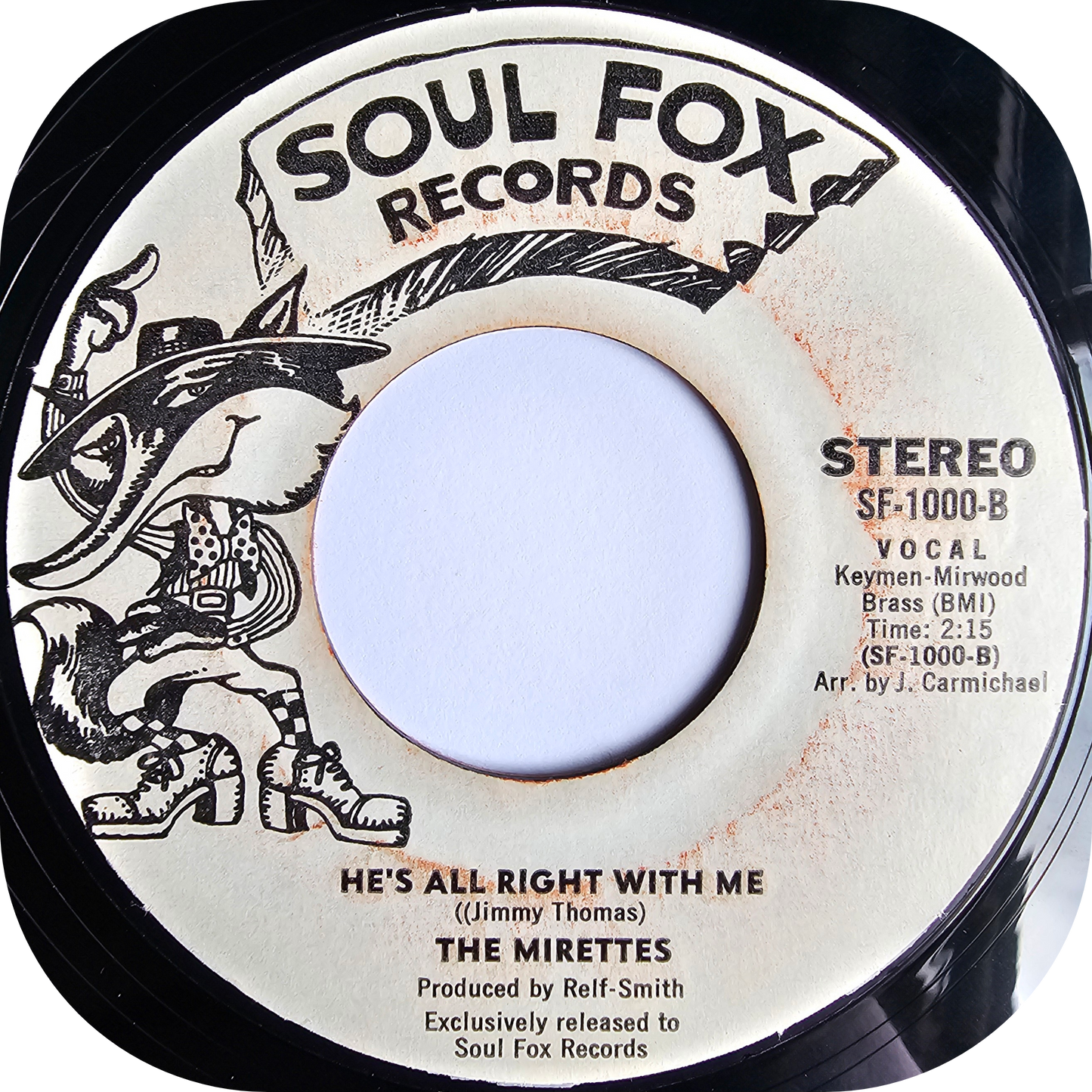 Mirettes, The - He's All Right With Me - Soul Fox